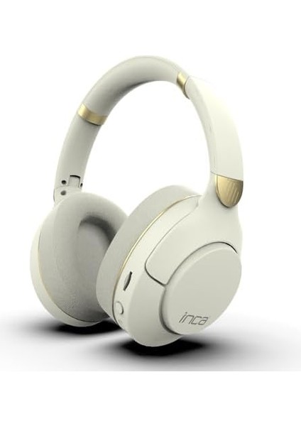 Inca IBK-503B Kablosuz 5.3 Bluetooth Hafıza Kart Destekli Kulak Üstü Kulaklık Beyaz 12 Saat Pil Ömrü 400MAH Dahili Pil Arama Yanıtlama/aramayı Sonlandırma/ses Kontrolü/duraklatma/başlatma modelleri