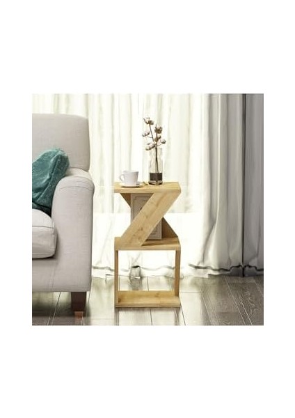 Dizayn Albeni Yan Sehpa Safir Meşe modelleri