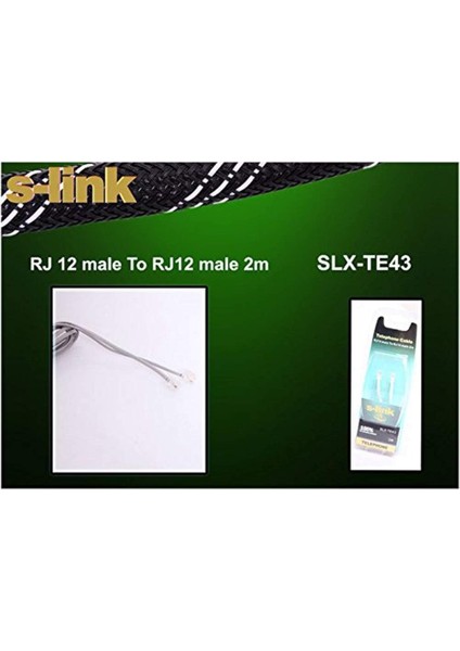 SLX-TE43 2m Telefon Bilister Kablo