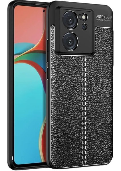 Mi 13T / Mi 13T Pro ile Uyumlu Kamera Korumalı [hafif Pu Deri Görünümlü Darbeye Dayanıklı Kaymaz Kılıf] Askeri Düşme Korumalı Darbeye Dayanıklı Kılıf (Siyah, Mi 13T / Mi 13T Pro)