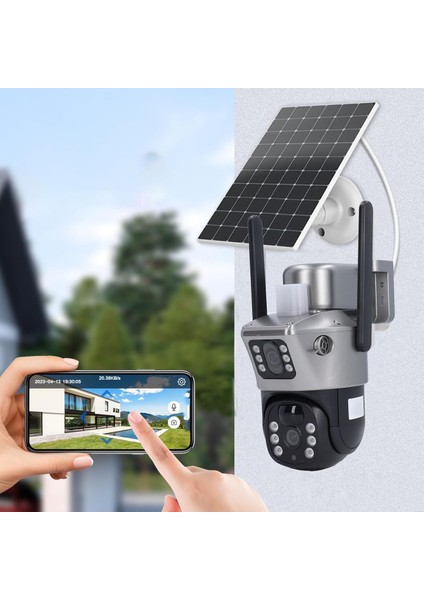 4g Güneş Enerjili Kamerası, Yüksek Çözünürlük, Geniş Kapsama (ETS4G-001)