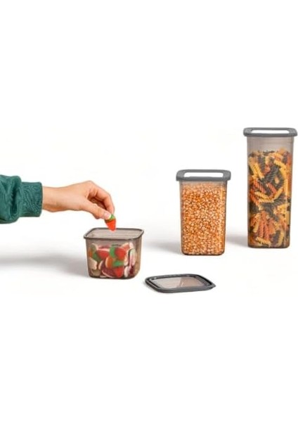 12&apos;li 1300ML. Sızdırmaz Vakumlu Kapaklı Kare Erzak Saklama Kabı. 1300ML Kare Erzak Saklama Kabı modelleri