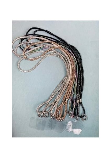 Aksesuar Siyah Taşlı Janjanlı Tam Tur Telefon Boyun Askısı Siyah ile Uyumlu modelleri