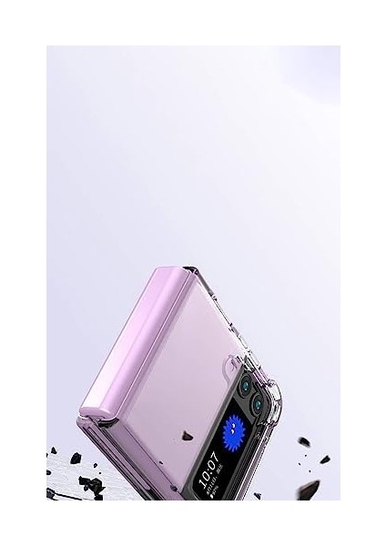Galaxy Z Flip 3 ile Uyumlu Kılıf Şarj Özellikli ile Uyumlu Nitro Anti Transparan Köşeler Airbag Korumalı Ultra Kalın Galaxy Z Flip 3 ile Uyumlu Şeffaf Kılıf modelleri
