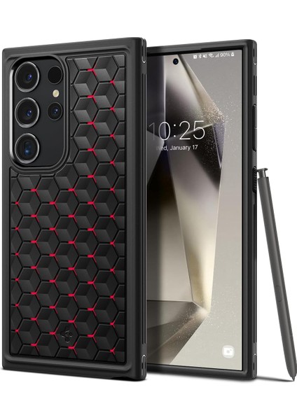 Galaxy S24 Ultra ile Uyumlu Kılıf Cryo Armor Cryo Red - ACS07291