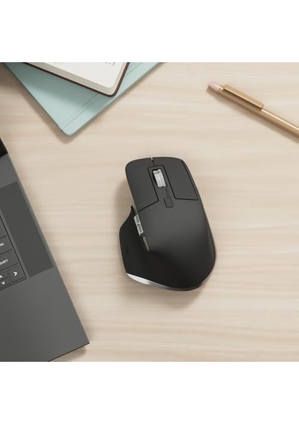 Mac Için Mx 3s Kablosuz Mouse, 8.000 Dpı, ve iPad Için, Sessiz, Ergonomik, Ultra Hızlı Kaydırma, Çoklu Cihaz Özelliği,, Siyah fiyatları
