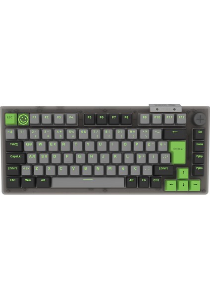 Hawk Gaming HK610 Gateron Switch Rgb LCD Tri-Mode Kablosuz/bluetooth%75 Gaming Klavye