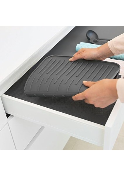 Silikon Damlama Matı, Çelik, Koyu Gri, 43,8 x 32,5 x 0,9 cm modelleri