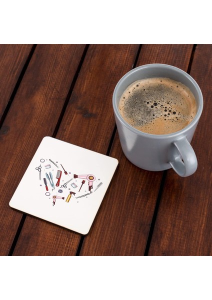 Kuaförüne Hediye Ahşap Altlığı