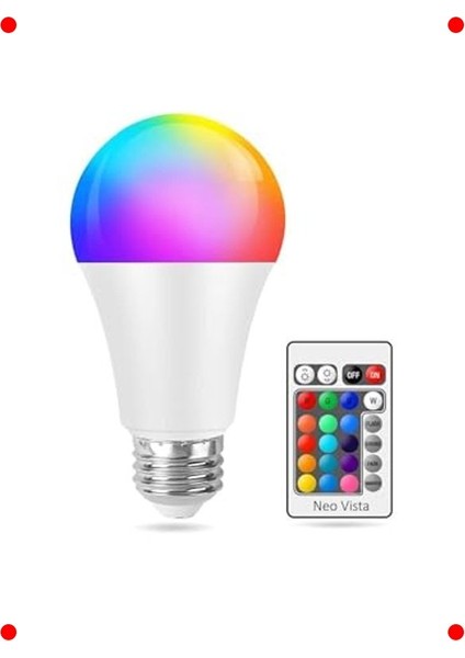 Uzaktan Kumandalı Rgb LED Ampul - 16 Renk, 9W fiyatları