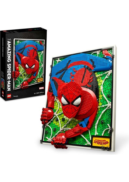 Art Inanılmaz Örümcek Adam 3 Boyutlu Duvar Sanatı Yapım Seti, Inşa Edilebilir Kanvas Poster, Süper Kahraman Ev Dekorasyonu, Yaratıcı Aktivite, Genç ve Yetişkinler Için Çizgi Roman Hediyesi 31209