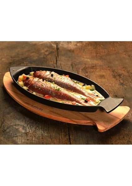 Döküm Balık Tavası, Balık Formlu, Kulplu, 20X32CM fiyatları