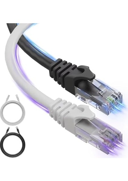 Lua 15 Metre, Ethernet Kablosu, Ağ Kablosu, Lan, Cat6, Modem Internet Kablosu, Gri, modelleri