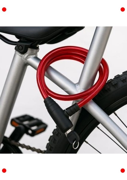Yedek Anahtarlı Çelik Halat Bisiklet Kilidi 80 cm fiyatları
