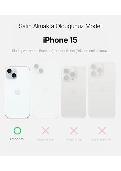 15 Için Cybermag Serisi Teknolojik Görünüm Ultra Güçlü ve Metal Lens Çerçeveli Silikon Kılıf Kapak (Koyu, 15) fiyatları