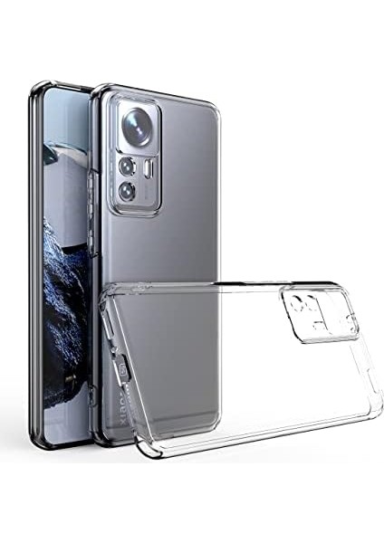 Mi 12T Pro Kılıf Kamera Korumalı Süper Silikon Kapak-Renksiz modelleri