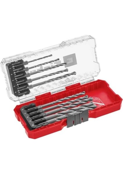 10-Parça Duvar Matkap Ucu Seti (Dın 10083-2&APOS;YE Göre Çelikten Yapılmış, E 6.3 Sap, Takılı Uç, Haddelenmiş Mil, Saklama Kutusu Dahil) - 49108743 fiyatları