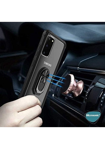 Galaxy S20 Için Kılıf Grande Clear Ring Holder Kırmızı [galaxy S20 ile Uyumlu Kılıf - Kırmızı] modelleri