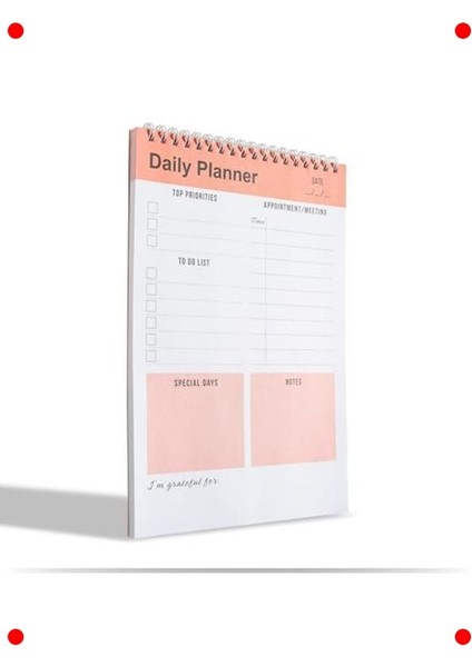 Günlük Planlayıcı Spiral Defter - Turuncu