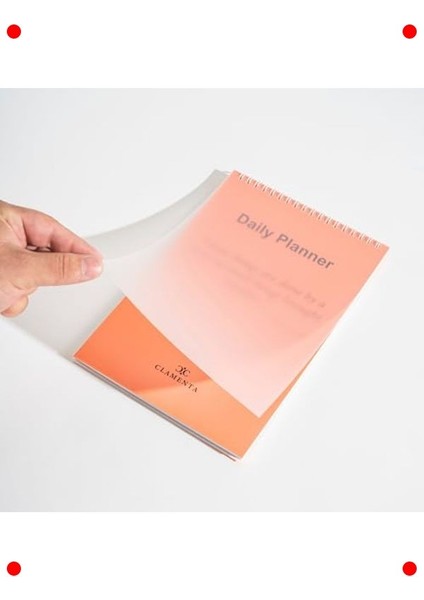 Günlük Planlayıcı Spiral Defter - Turuncu fırsatları