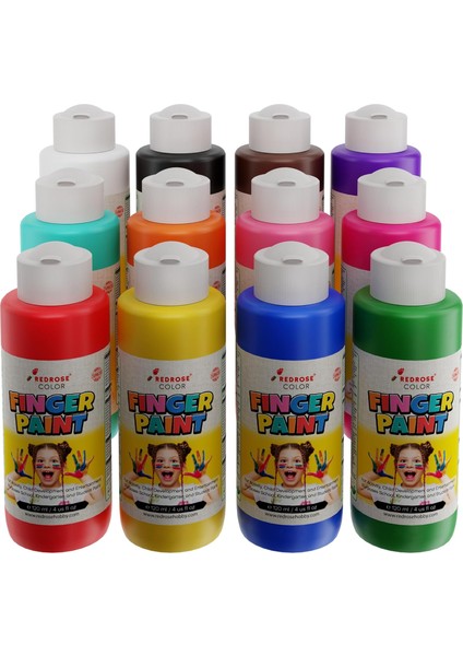 Rose Tüm Renkler Parmak 12&apos;li Set 12X120 ml