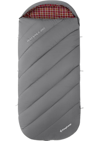 250 -8°c Geniş Uyku Tulumu D.grey Sol F.