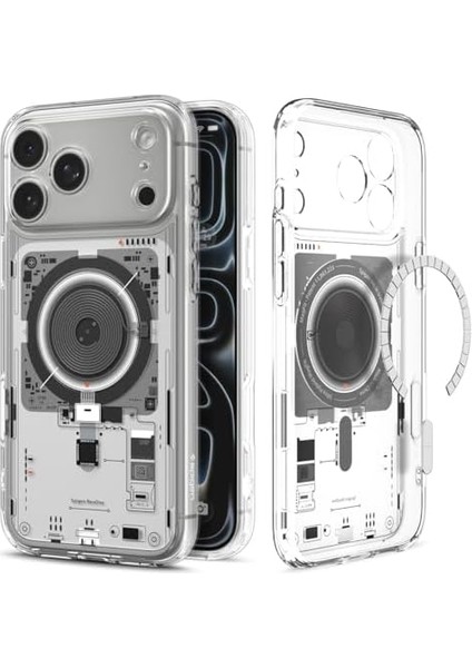 17 Pro Max ile Uyumlu Ince Magsafe Kılıf Ultra Hybrid Sararma Karşıtı Duraclear Hava Kanalı Teknolojisi Askeri Sınıf Koruma Magfit Neo One Tasarım Kapak - ACS10043 modelleri