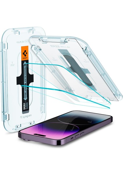 14 Pro Max ile Uyumlu Cam Ekran Koruyucu Kolay Kurulum Glas.tr Ez Fit Slim Hd (2 Adet) - AGL05202