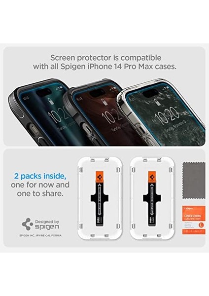 14 Pro Max ile Uyumlu Cam Ekran Koruyucu Kolay Kurulum Glas.tr Ez Fit Slim Hd (2 Adet) - AGL05202 modelleri