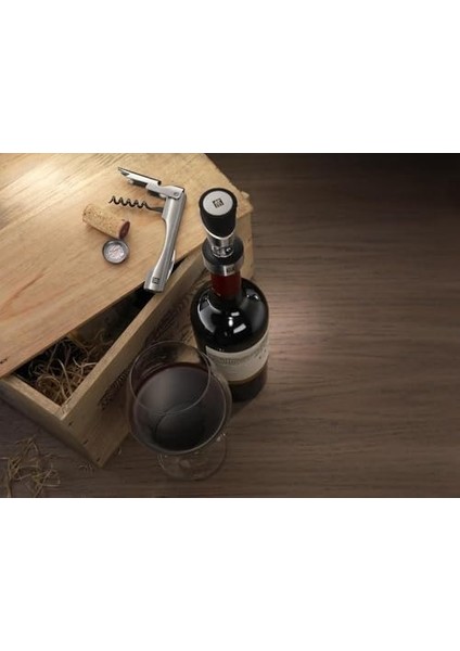 Sommelier Tirbuşon Seti, Paslanmaz Çelik, Metalik Gri, 2 Parça fiyatları