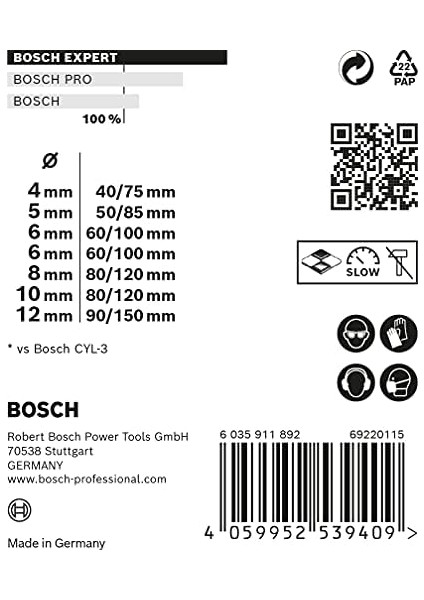 Professional Accessories 7 x Expert Cyl-9 Multiconstruction Matkap Seti ( Için, Ø 4-12 Mm, Darbeli Matkap Aksesuarı) fiyatları