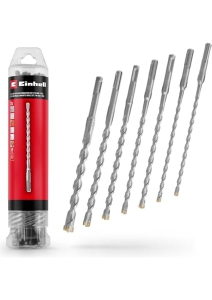 7-Parça Sds Uç Seti, 210 mm (40CR Takım Çeliğinden Üretilmiş, Dört Kenarlı Uç, Merkezleme Ucu, Tadilat Veya Ilgili Montaj Işleri Için) - 49265515 modelleri