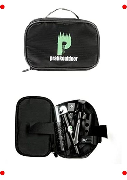 Çok Amaçlı Katlanır Kamp Küreği Seti: Balta Bıçak Testere modelleri