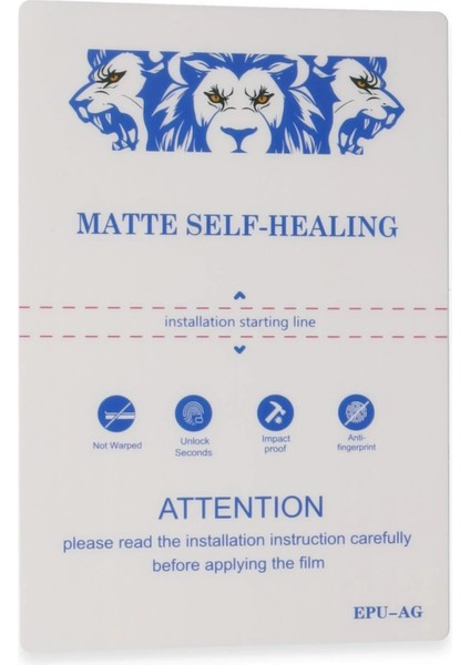 Epu Hd Makine Auto Repair Mat Seramik Nano Ekran Koruyucu