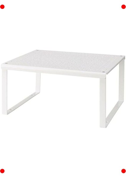 Beyaz Çok Amaçlı Raf Ikili Paket (32X13X16 Cm)