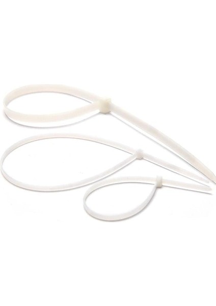 mm Beyaz 30CM Kablo Bağı Plastik Kelepçe TOPLAYICI-100 Adet fiyatları