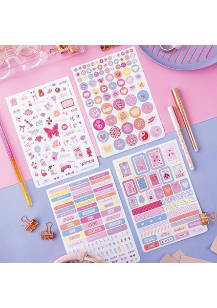 Book 1183 Adet 18 Yaprak Renkli Etiket Defteri modelleri