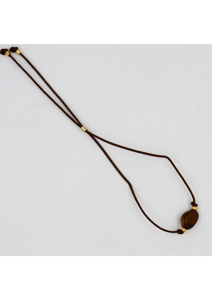 Minimal Kaplan Gözü Doğal Taş Bileklik