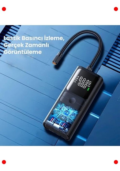 Taşınabilir Şarjlı Hava Pompası, 150 Psı, Çok Fonksiyonlu fırsatları