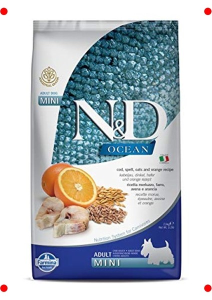 Mini Irk Köpekler Için Düşük Tahıllı Balıklı Mama 2.5 kg