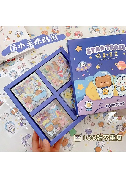 Star Trl Temalı 100 Yaprak 4 Bölmeli Seti • Bullet Journal