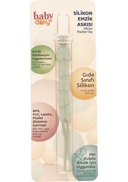 Silikon Emzik Askısı-Yeşil