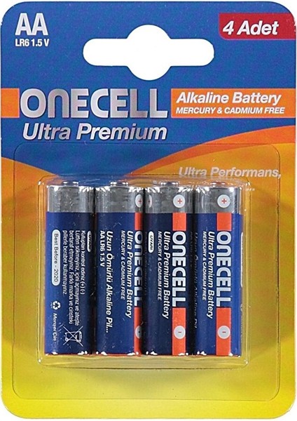 Ultra Premium Alkalin Aa Boy Pil 4lü