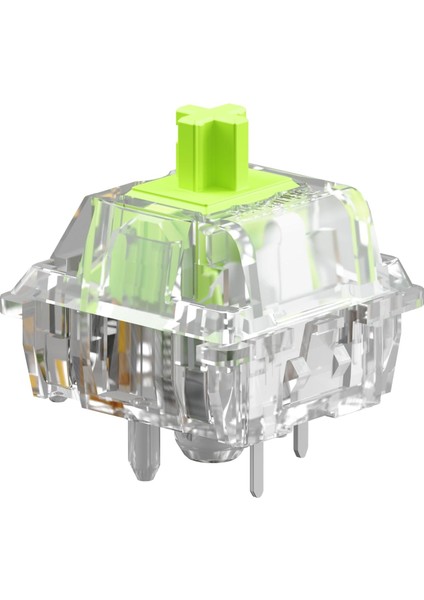 36 Adet Raptor Mekanik Klavye Anahtarları (Clicky) - Gmmk 3 Klavyeler ve Gmmk Numpad&apos;lerle Uyumlu, Net Geçiş, Maksimum Rgb Için Şeffaf Tasarım, 55 G Etkinleşme, 5 Ayaklı - Gresli