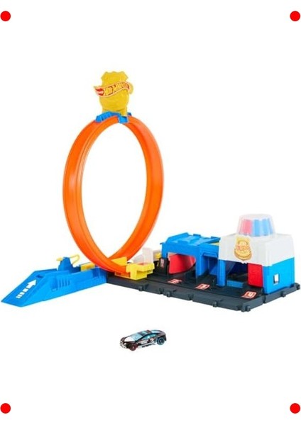 Polis Istasyonu Oyuncak Seti - Arabalı Pist