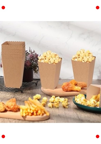 Parti ve Film Gecesi Için Popcorn Kutuları (8 Adet) modelleri
