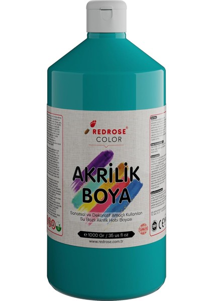 Rose Turkuaz Akrilik 1000 gr