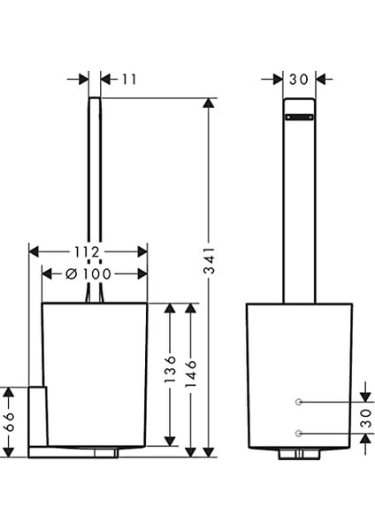 Wallstoris Tuvalet Fırçası ve Kabı, Tuvalet Fırçası Tutucu, Mat Siyah fiyatları
