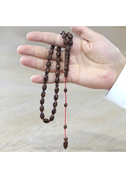 Sistemli Arpa Kesim Kahverengi Kokulu Tarçın Ağacı Tesbih modelleri