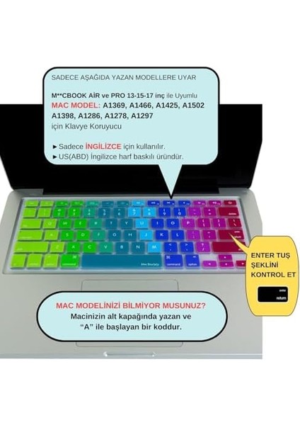 Klavye Koruyucu Silikon Ince Klavye Kaplama Film Air Pro Eski USB Li Model 2008-2017 Uyumlu Us-Abd Ingilizce Dizilim Renkli Baskı Pembe Yeşil fiyatları